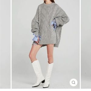 Storets Sadie Shirt Combo Knit Pullover